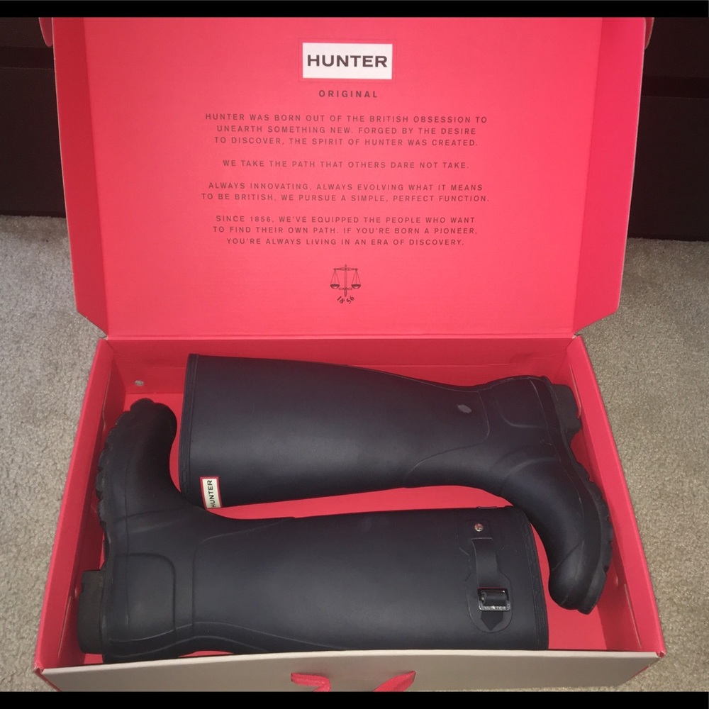 Navy Hunter Original Tall Rain Boots